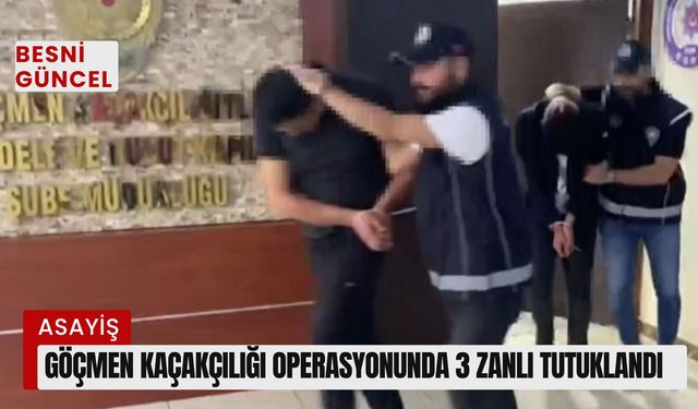 Göçmen kaçakçılığı operasyonunda 3 zanlı tutuklandı