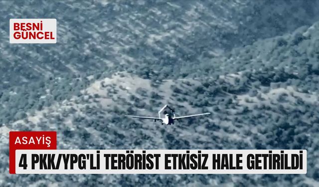 Fırat Kalkanı bölgesinde 4 PKK/YPG'li terörist etkisiz hale getirildi