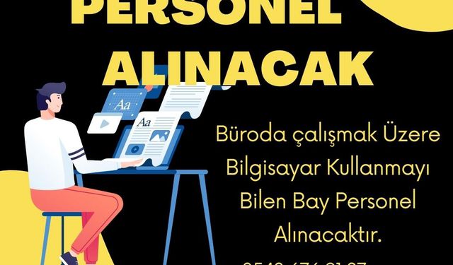 Gazetemizde Çalışmak Üzere Personel Alınacak