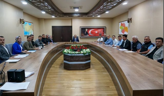 Siirt'te "İl Afet Risk Azaltma Planı Toplantısı" düzenlendi