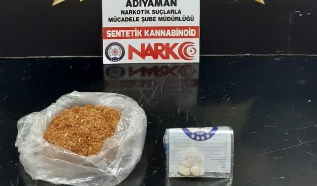 Adıyaman'da yasa dışı maddeden 3 gözaltı