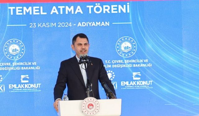 Murat Kurum Adıyaman’da: 'Çarşı Projesi’nin temeli atıldı'