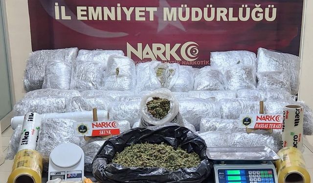 Batman'da 52 kilo 700 gram skunk ele geçirildi