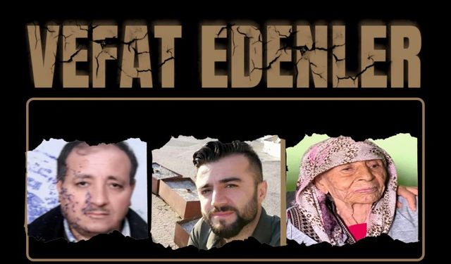 Besni'de Vefat Edenler 30.11.2024