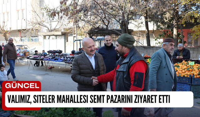 Validen Siteler Mahallesi Semt Pazarına ziyaret