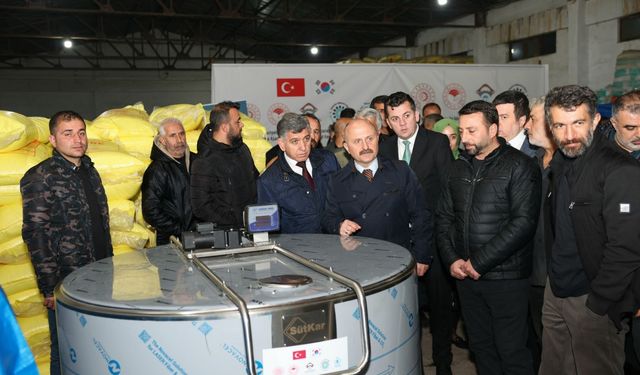 Adıyaman'da çiftçilere süt tankı dağıtımı yapıldı