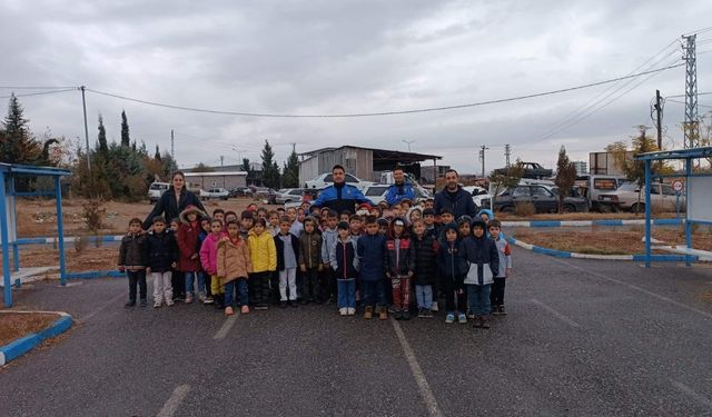 Adıyaman'da öğrencilere trafik eğitimi verildi