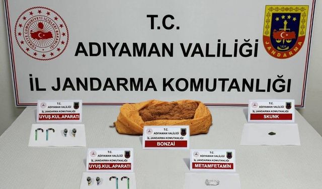 Adıyaman'da yasaklı madde operasyonu 9 gözaltı