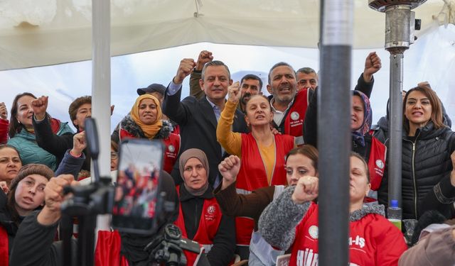 CHP Lideri Özgür Özel, Polonez işçilerine destek verdi