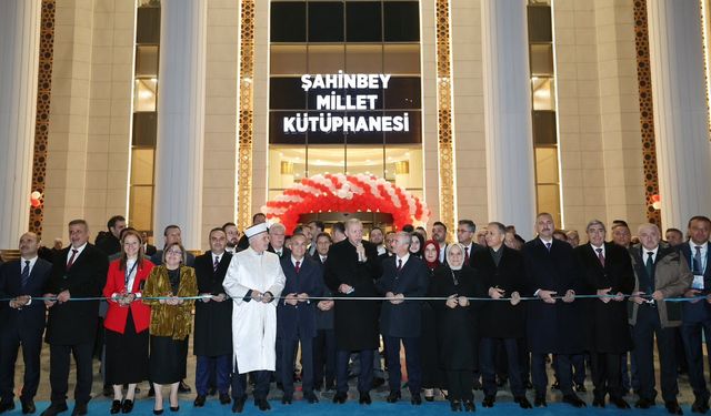 Şahinbey Millet Kütüphanesi'nin açılışını gerçekleştirildi