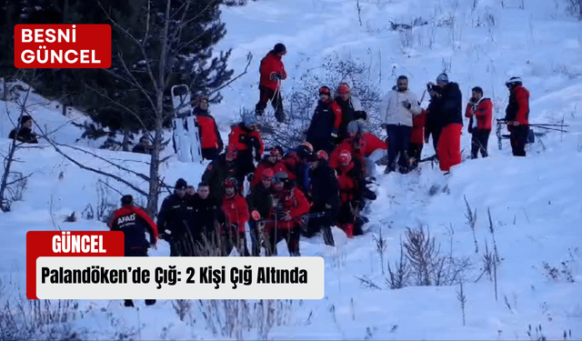 Palandöken’de Çığ: 2 Kişi Çığ Altında