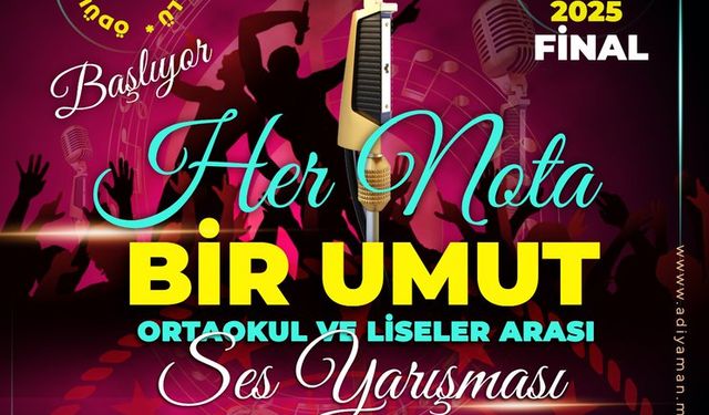 "Her Nota Bir Umut" ses yarışması başlıyor