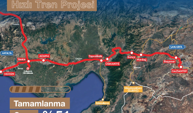 Hızlı Tren Hattı projesinde %51 tamamlanma oranına ulaşıldı