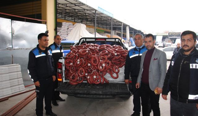 Şanlıurfa’da sahte ve sağlıksız 1 ton sucuğa el konuldu