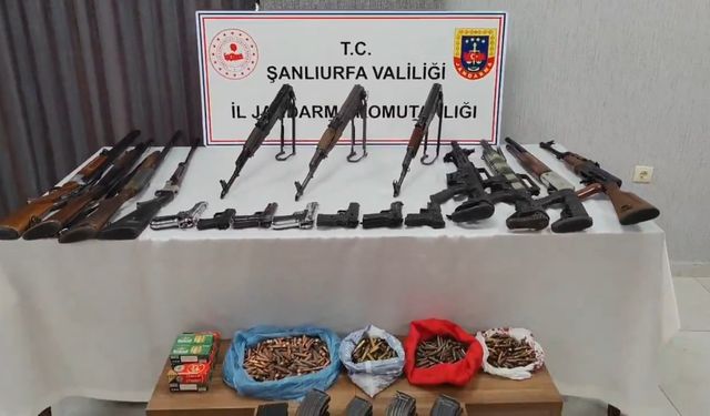 Şanlıurfa’da silah kaçakçılığı operasyonu: 11 gözaltı