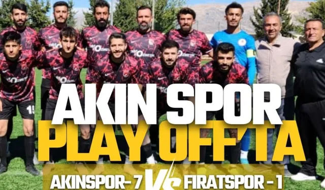 Besni Akın Spor Play OFF’ta/BESNİ