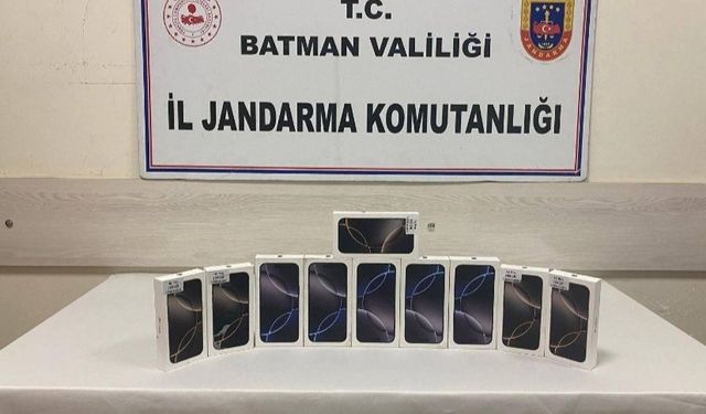 Batman'da 10 kaçak cep telefonu ele geçirildi