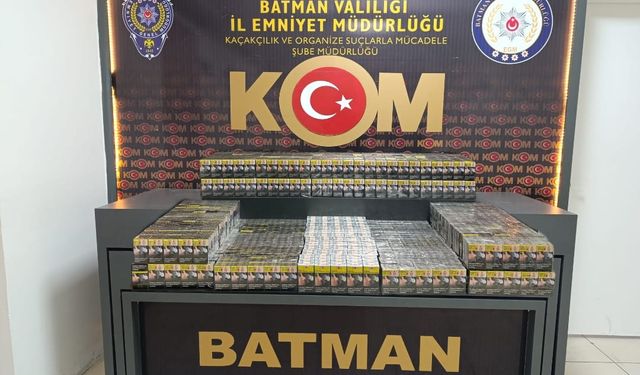 Batman'da 1940 paket gümrük kaçağı sigara ele geçirildi