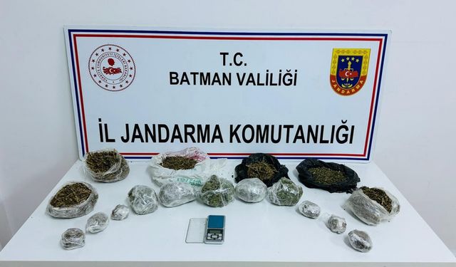 Batman'da yasaklıu madde operasyonunda 1 şüpheli tutuklandı