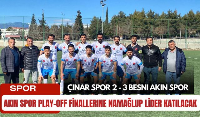 Akın Spor Play-Off Finallerine Namağlup Lider Katılacak