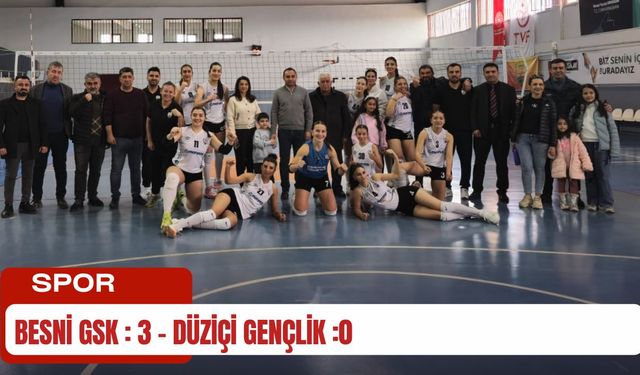 BESNİ GSK : 3 – DÜZİÇİ GENÇLİK :0