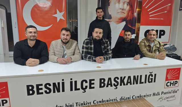 CHP Besni ;Uyuşturucuya hep birlikte dur diyelim!'