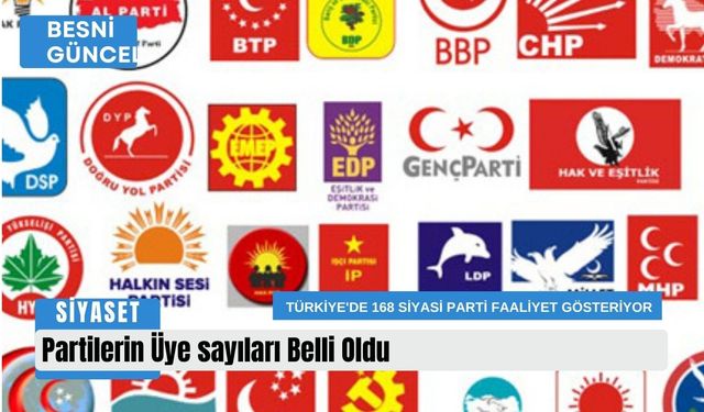 Partilerin Üye sayıları Belli Oldu