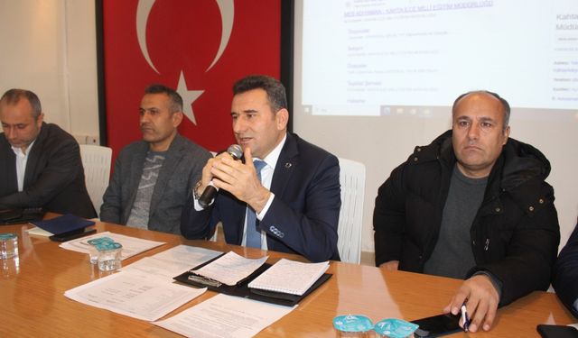 İlçe Milli Eğitim Müdürlüğü'nden  değerlendirme toplantısı