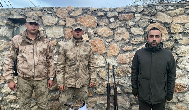 Şırnak'ta yasak kuş avlayan 2 kişiye idari para cezası