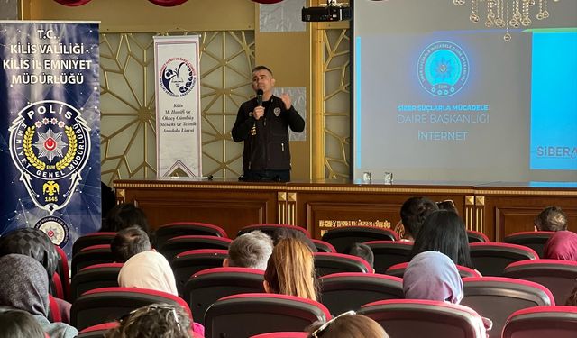 Kilis'te öğretmenler siber suçlara karşı bilgilendirildi
