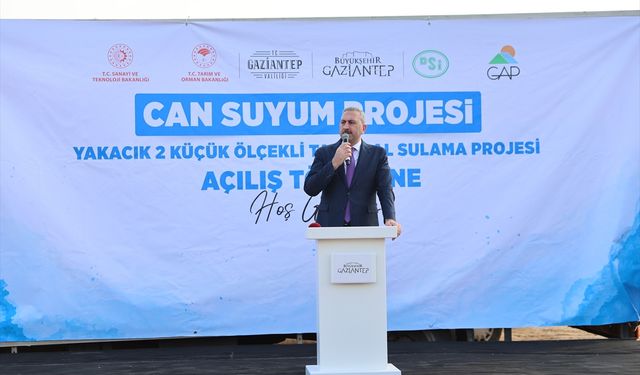 Oğuzeli'nde Cansuyum Projesi'nin 8 bin 450 metresi açıldı