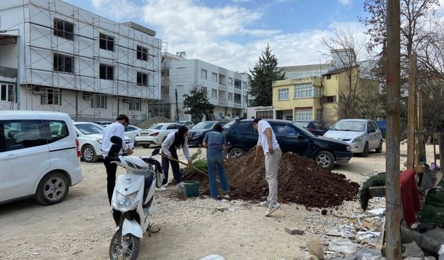 Adıyaman'da öğrencilerden yeşillendirme seferberliği