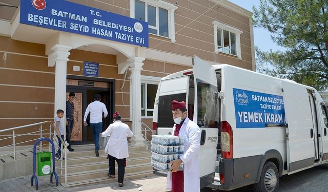 Batman Belediyesinden taziyeevlerine destek sürüyor