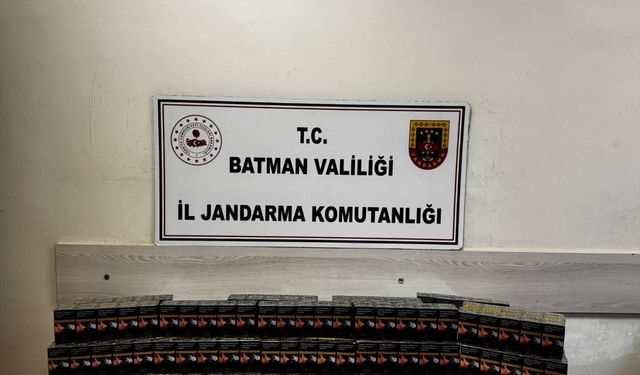 Batman'da gümrük kaçağı sigara ele geçirildi