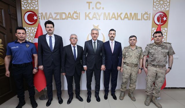 Vali Akkoyun, Mazıdağı ilçesinde ziyaretlerde bulundu