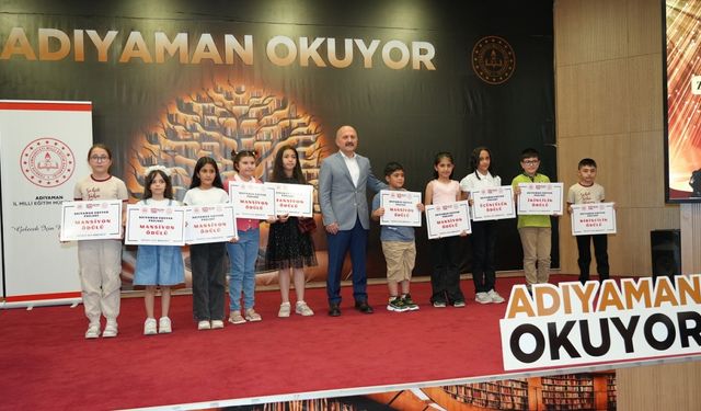 ‘Adıyaman Okuyor’ projesinde ödüller sahiplerini buldu