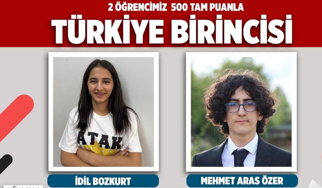 Adıyaman’da LGS gururu: 2 öğrenciden tam puan