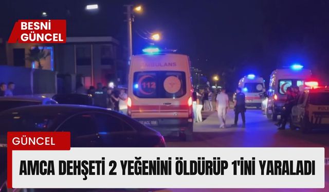 Amca 2 Yeğenini Öldürüp Birini Yaraladı!
