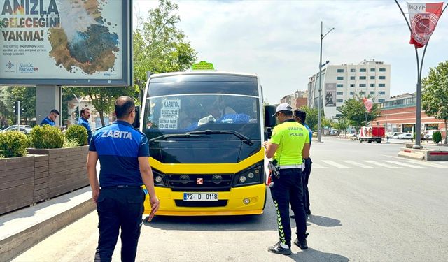 Batman'da toplu taşıma araçları denetlendi