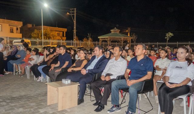 Kilis'te açık hava sinema keyfi