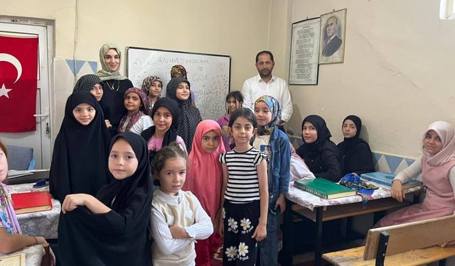 Sason'da yaz Kur'an kurslarına ziyaret