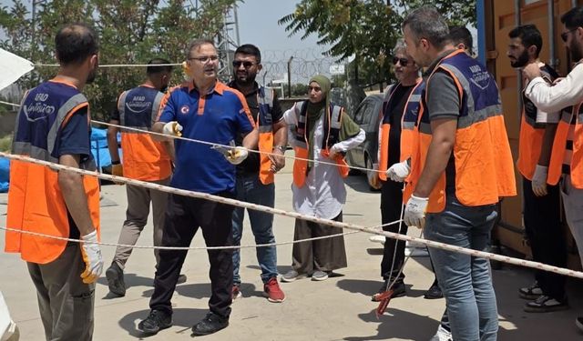 Batman'da AFAD gönüllülerine saha eğitimi verildi
