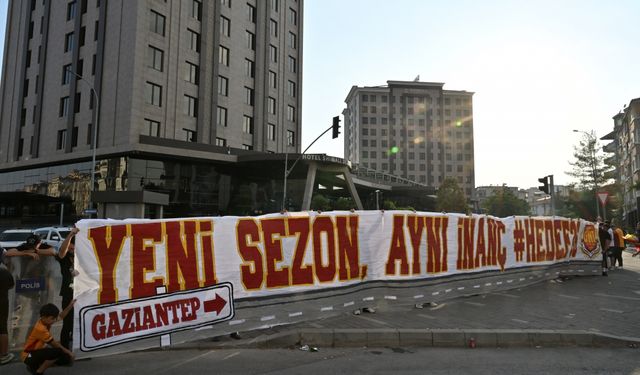 Galatasaray kafilesi, Gaziantep'e geldi