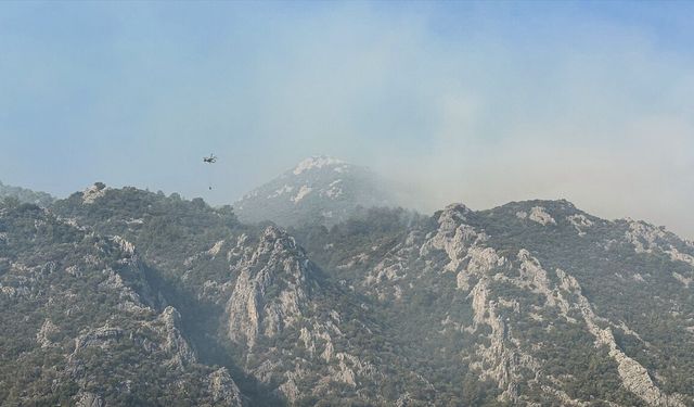 Mersin Anamur’daki Orman Yangını Sürüyor