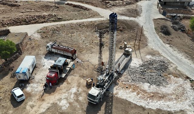 Midyat’ta içme suyu kuyusu derinleştiriliyor