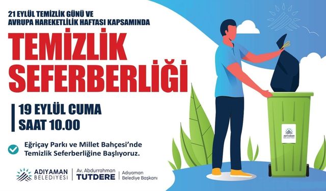 Adıyaman Belediyesi’nden "temizlik seferberliği" çağrısı
