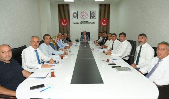Adıyaman İl Eğitim Müdürlüğü toplantı yaptı