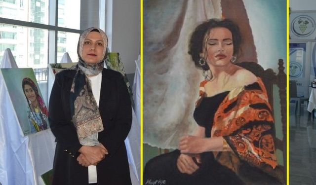 Besnili Ressam Hayriye Abuş’tan Resim Sergisi