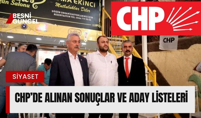 CHP’LİLER BESNİ’DE MUSTAFA DOĞAN’I SEÇTİ