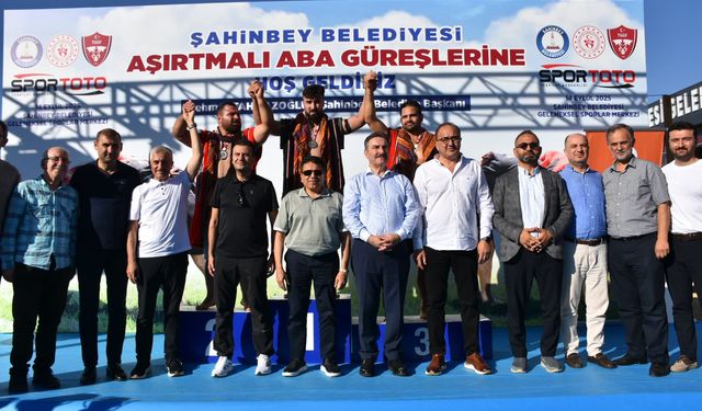 Gaziantep’te Aşırtmalı Aba Güreşi Şampiyonası tamamlandı